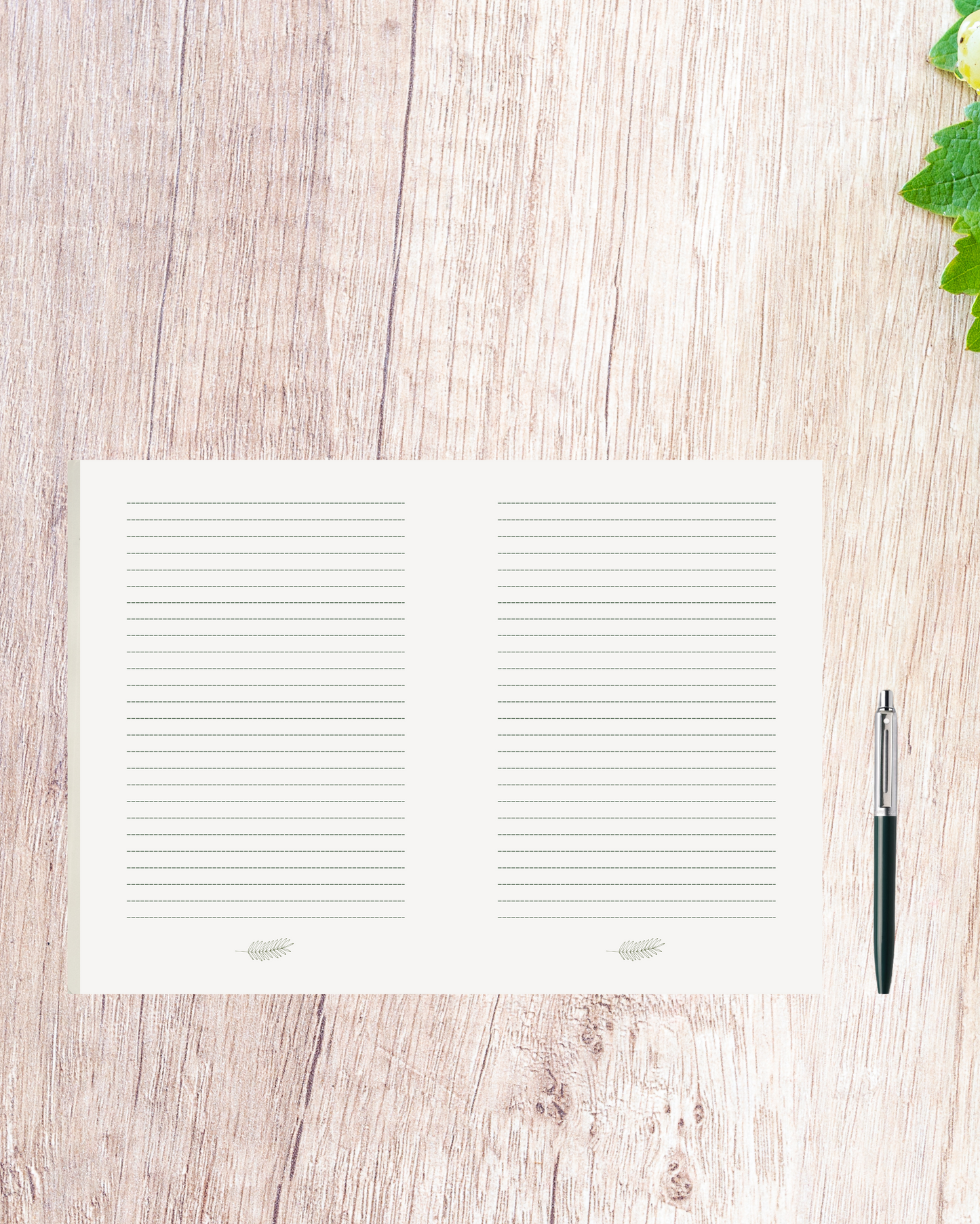 Open page of My Thoughts & Feelings journal showing lined space for writing thoughts and feelings, perfect for self-reflection and emotional clarity.