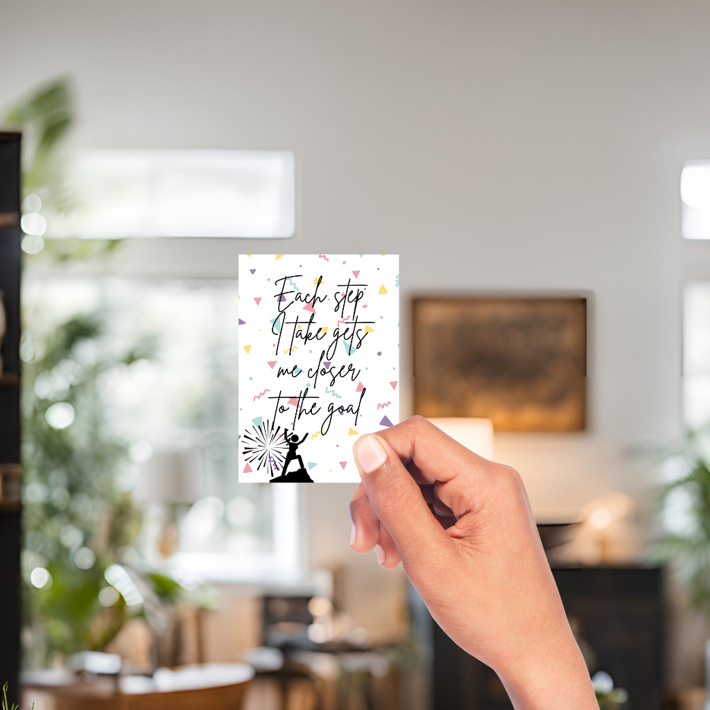 25 Affirmations to reach goals bundle | Digital Download | Motivational Affirmation Cards