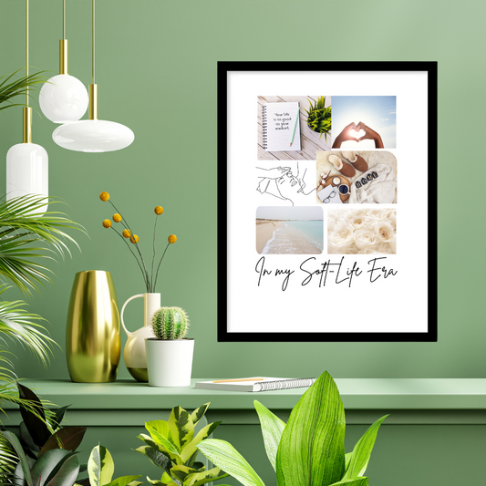 Soft-Life Era Printable Wall Art | Minimalist Self-Care Decor | Vision Board