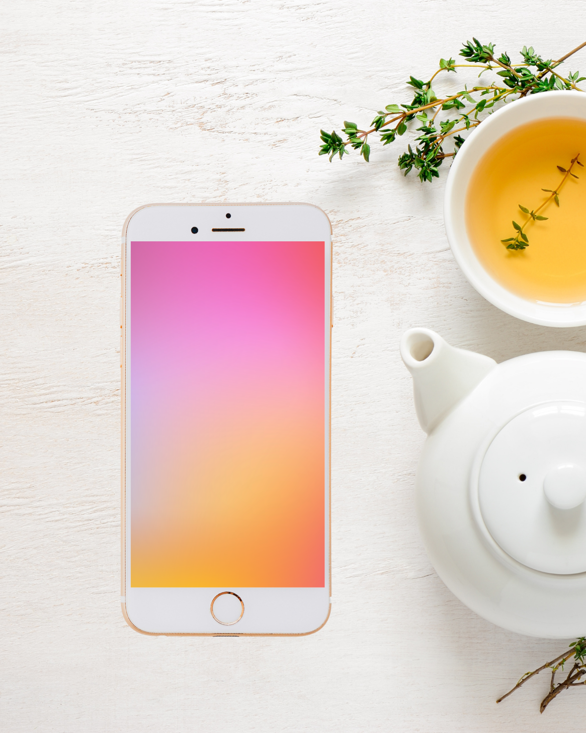 colourful gradient wallpaper lockscreen mobile phone display