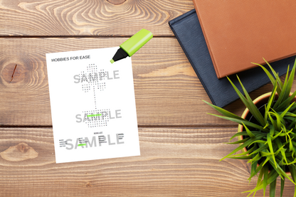 Digital word search puzzle in a shape of a flower. Motivational printable for women embracing work-life balance.