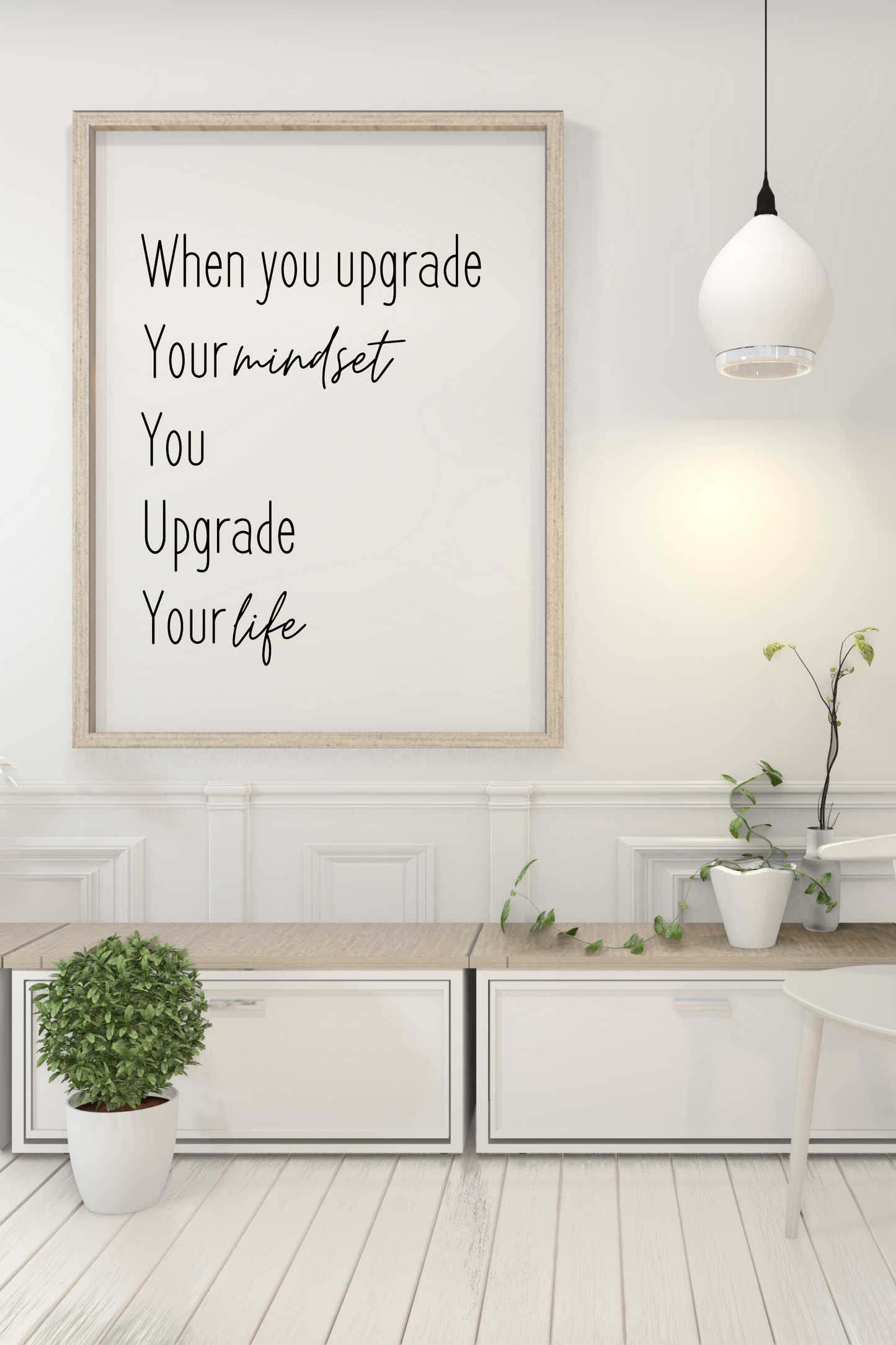 inspirational mindset quote wall art digital download