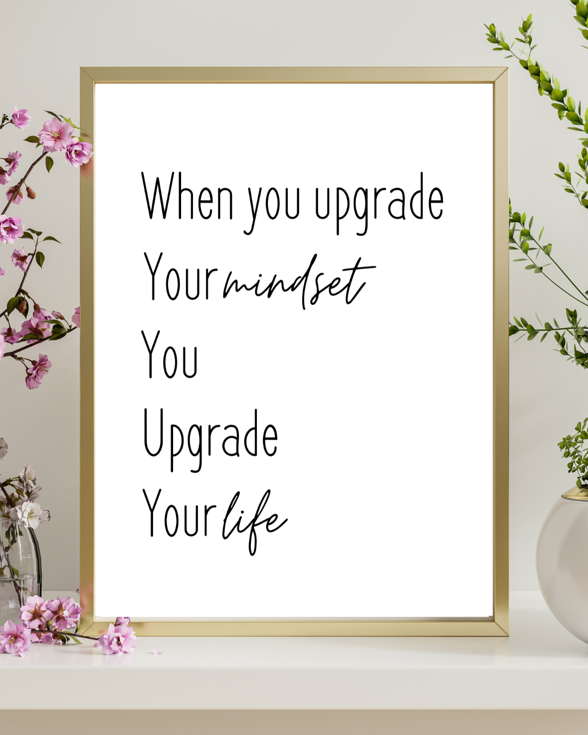 minimalist motivational wall quote printable home decor