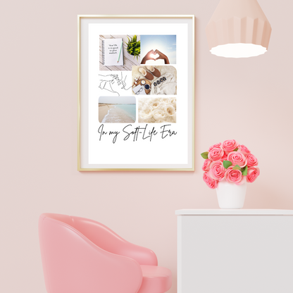 Soft-Life Era Printable Wall Art | Minimalist Self-Care Decor | Vision Board