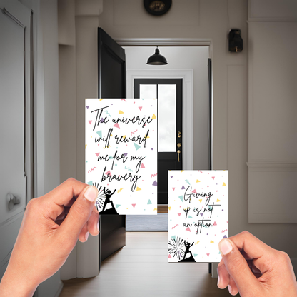 25 Affirmations to reach goals bundle | Digital Download | Motivational Affirmation Cards