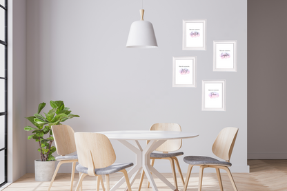 Positive Wall Poster | This is The Season for Joy, Laughter, Peace, Gratitude | Bundle X4 Posters |Digital Download