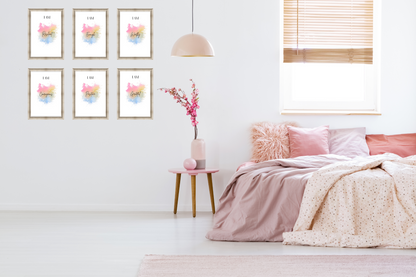 positive mindfulness quotes, 6 bundle I Am posters