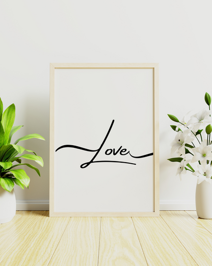 Faith Hope Love Wall Art Set | x3 Digital Poster Prints | Empowering Affirmations | Motivational Quotes for Life