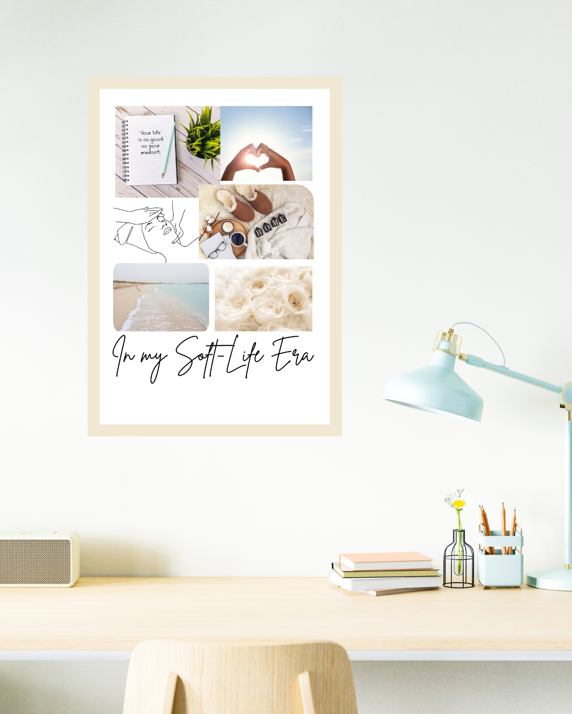 Soft-Life Era Printable Wall Art | Minimalist Self-Care Decor | Vision Board