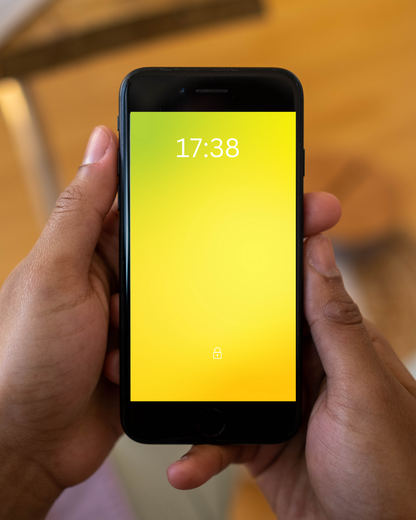 vibrant gradient yellow wallpaper for mobile phone